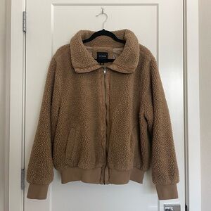 Cotton On: Brown Teddy Jacket